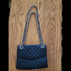 Rebecca Minkoff Black Leather Quilted Affair Bag (signed by designer)!